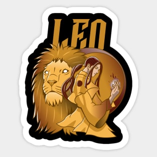 Leo / Zodiac Signs / Horoscope Sticker